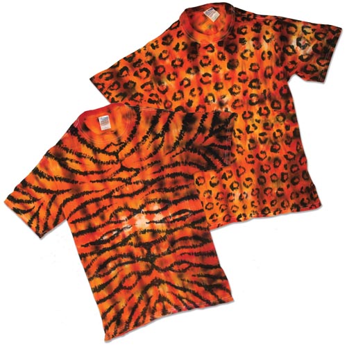 Animal Print Resist-Dyed T-Shirts - Project #123