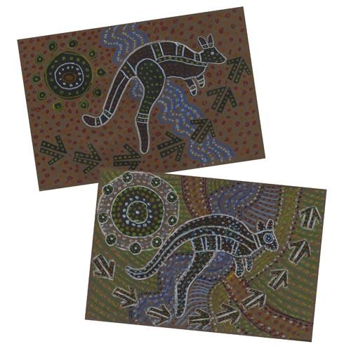 Aboriginal Kangaroo Drawing - Project #175