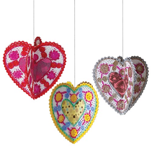 Valentine Heart Doily Ornaments - Project #34