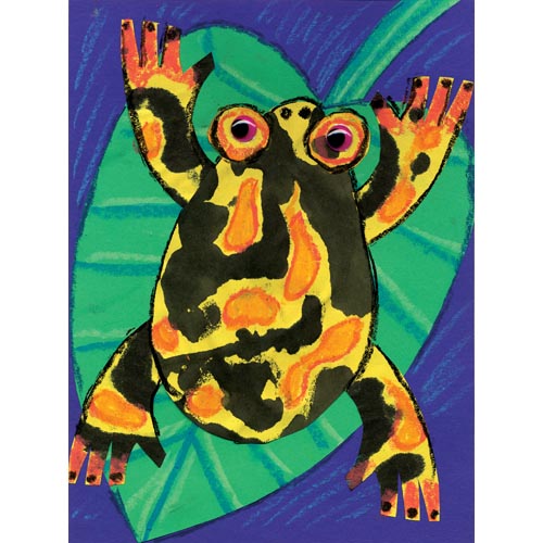 Ink Blot Dart Frog Collage - Project #166
