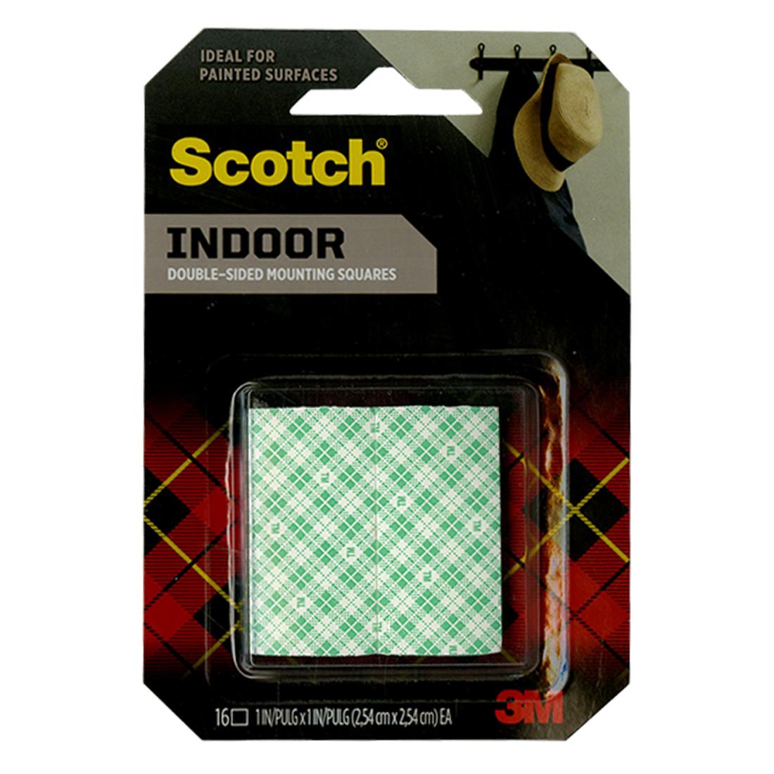 Scotch Heavy-Duty Mounting Tape Squares 16-count package, 1" squares
