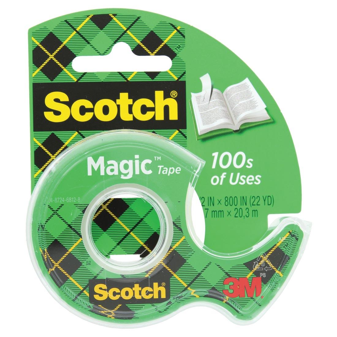 Scotch #810 Magic Tape Dispenser Pack, 1/2 x 800" roll