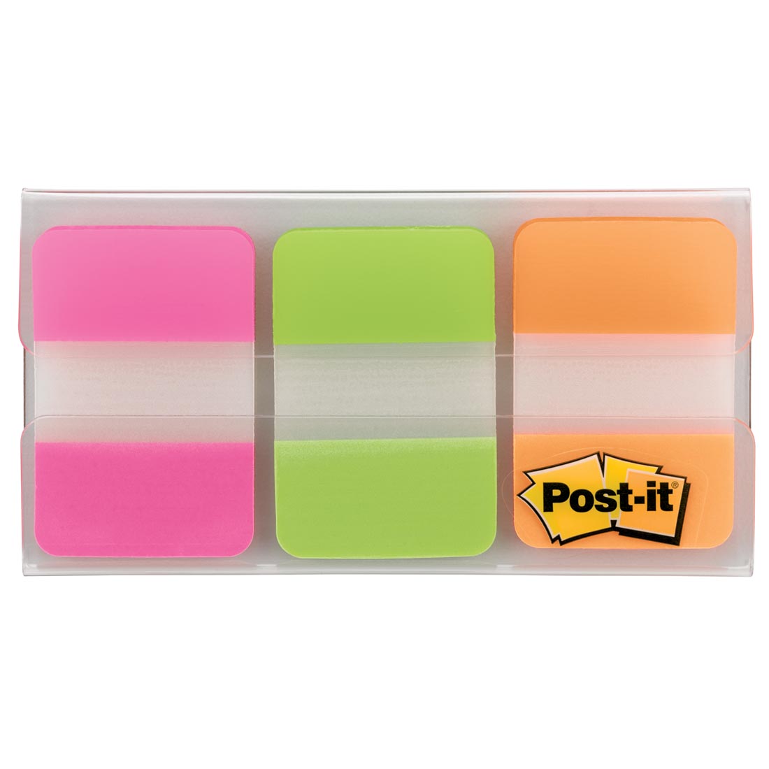 Post-it Durable Tabs: 1 x 1-1/2" in 3 Fluorescent Colors