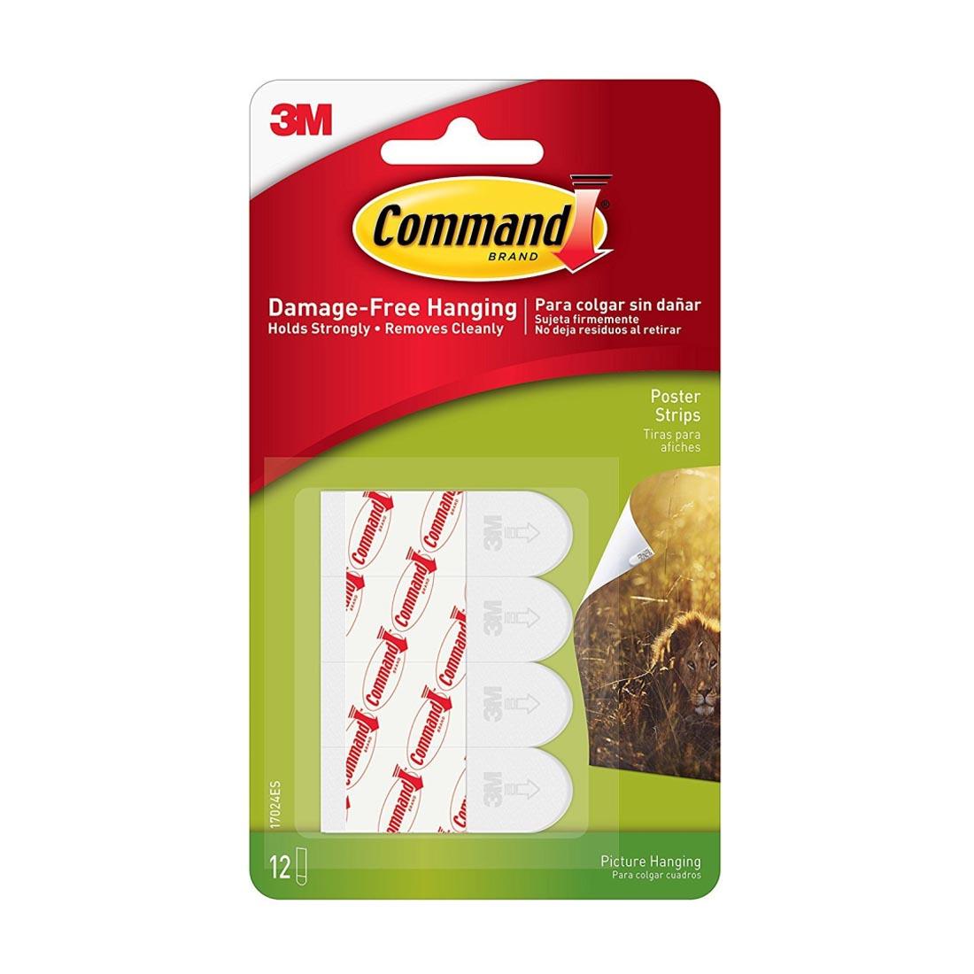 Command Adhesive Poster Strips 12-Count Package