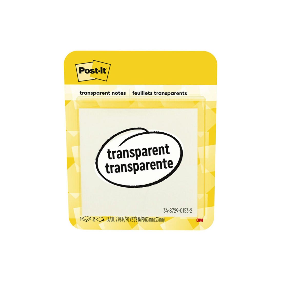 package of Transparent Post-It Notes