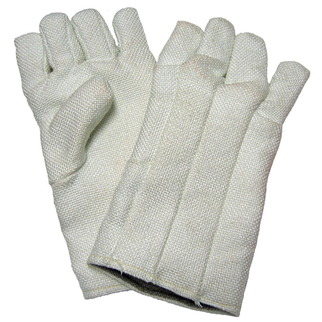 white silica fabric gloves