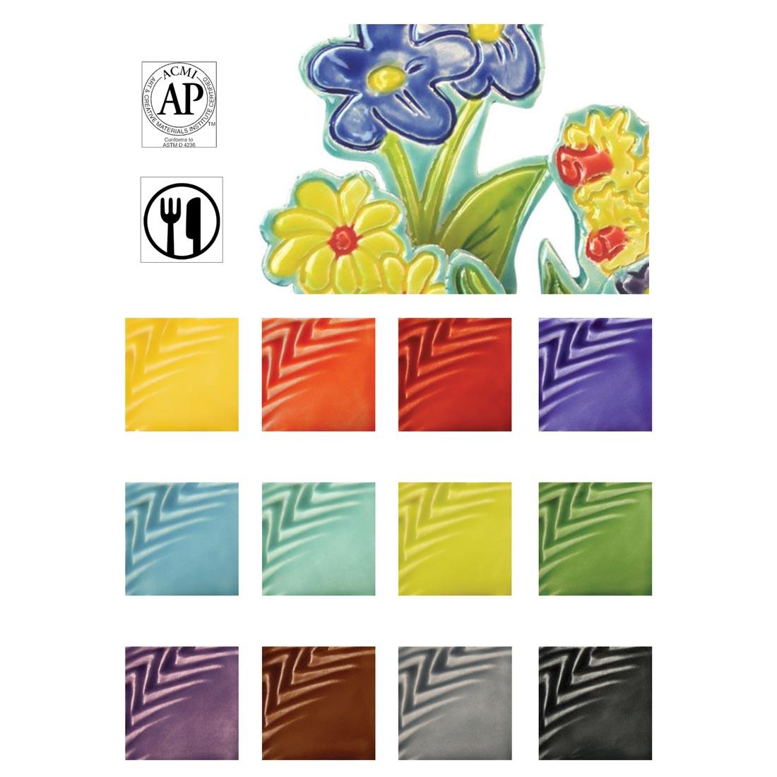 AMACO Opalescent Glazes 6-Color Class Pack