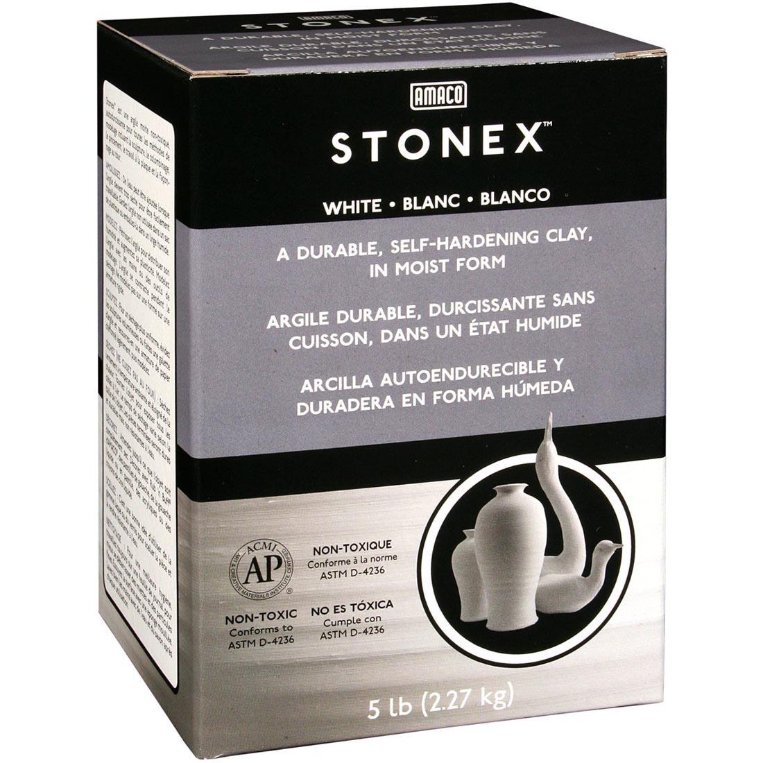 box of AMACO Stonex Self-Hardening Clay