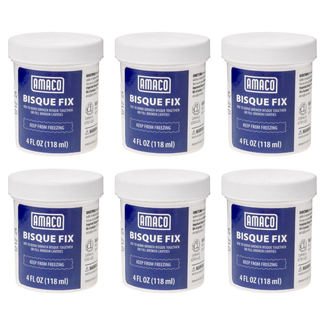 6 jars of AMACO 4 oz. Bisque Fix