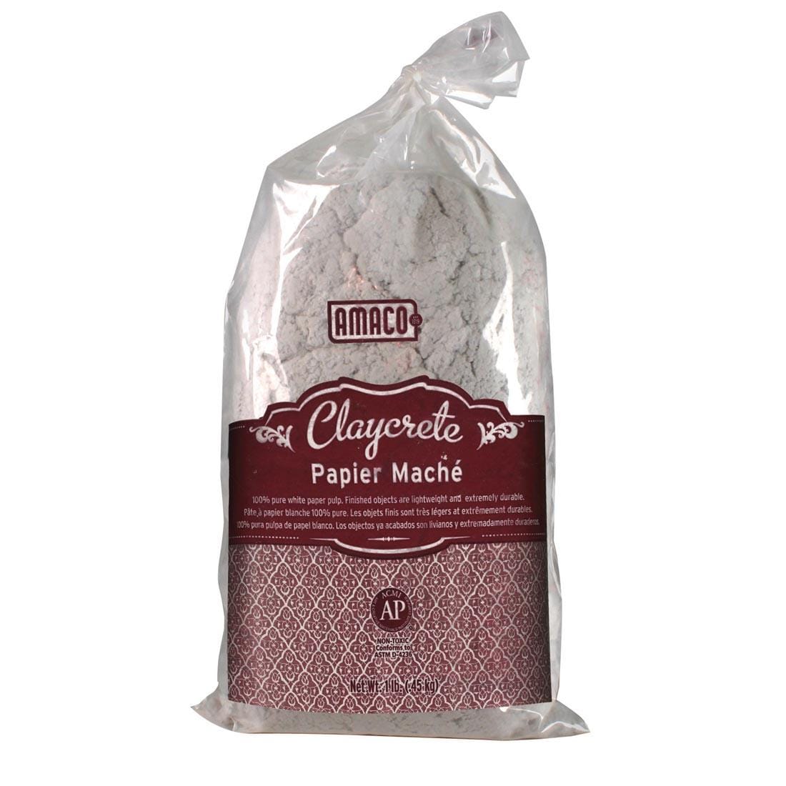 bag of AMACO Claycrete Papier Mache