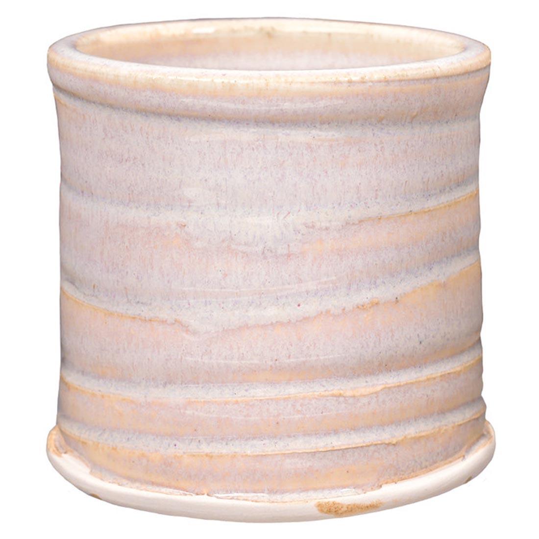 example clay sculpture with Rose Mist AMACO Potter's Choice Flux High Fire Glaze applied