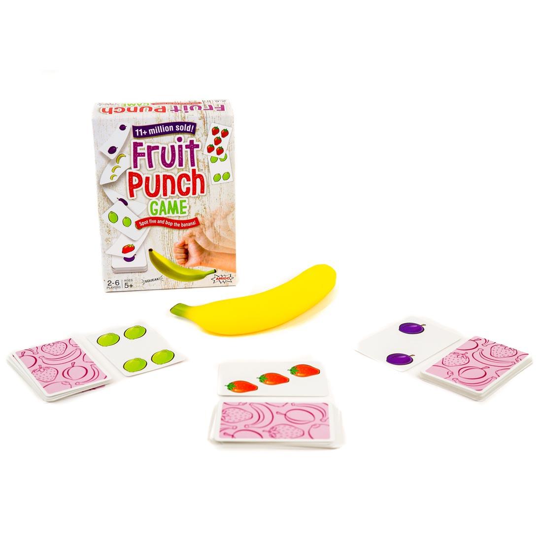 Fruit Punch Game with banana and fruit cards