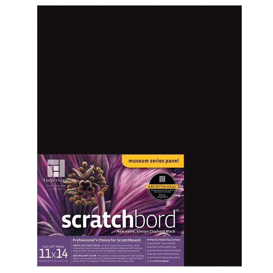 Black Ampersand Scratchboard