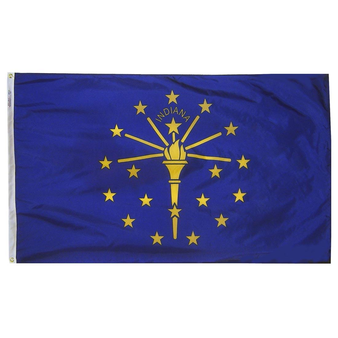 Indiana State Flag with grommets