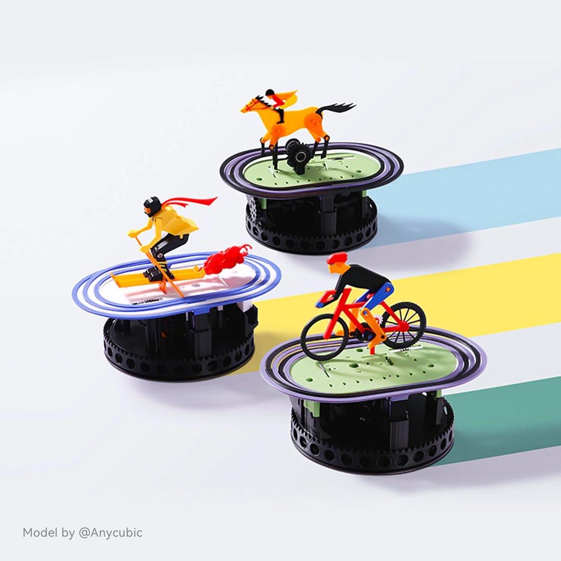 3D-printed figurines plus text Model by @Anycubic