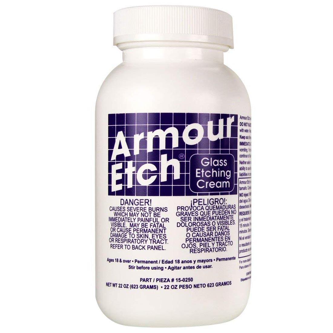 Glass Etching Cream by Armour Etch: 22 oz Bottle + How to Etch