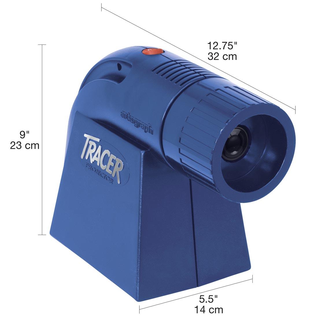 Artograph LED Tracer Projector with dimensions labeled