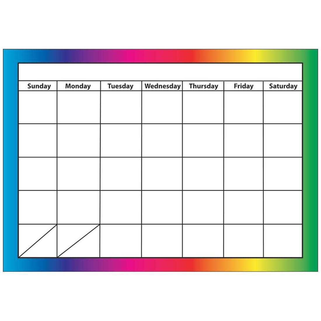 Rainbow Magnetic Calendar By Ashley