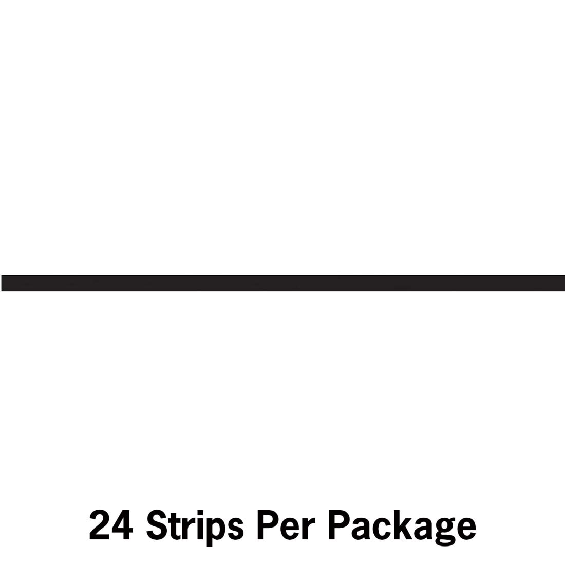 a Black Magnetic Mini Strip By Ashley plus text 24 Strips Per Package