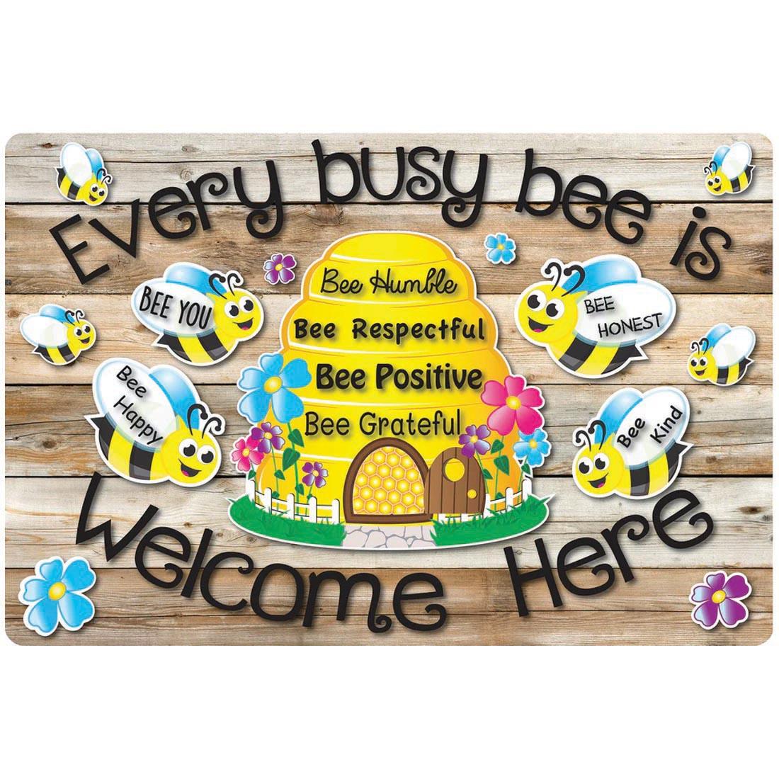 Every Busy Bee Is Welcome Here Mouse Pad By Ashley