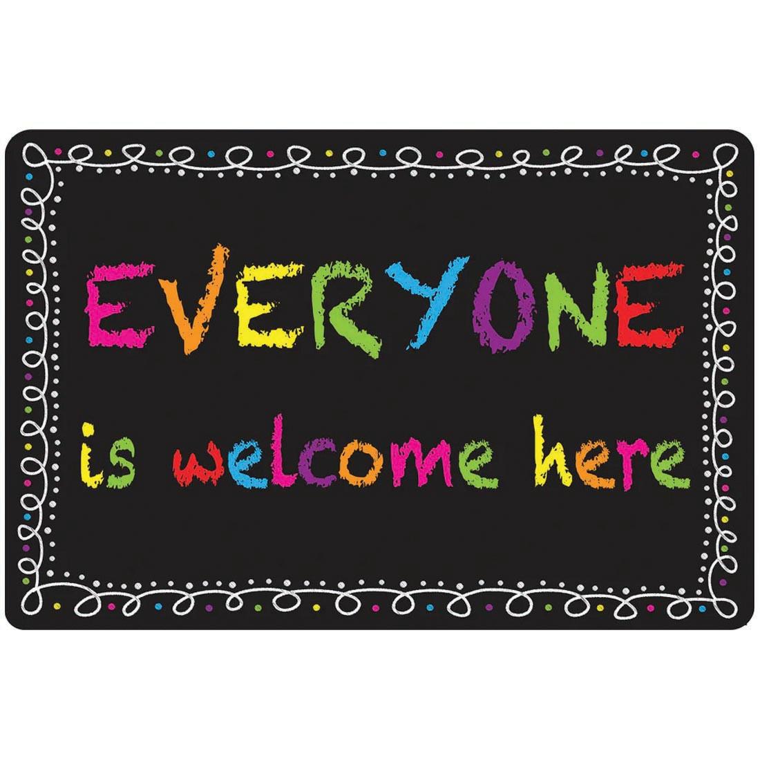 Everyone Is Welcome Here Chalk Loop Mouse Pad By Ashley