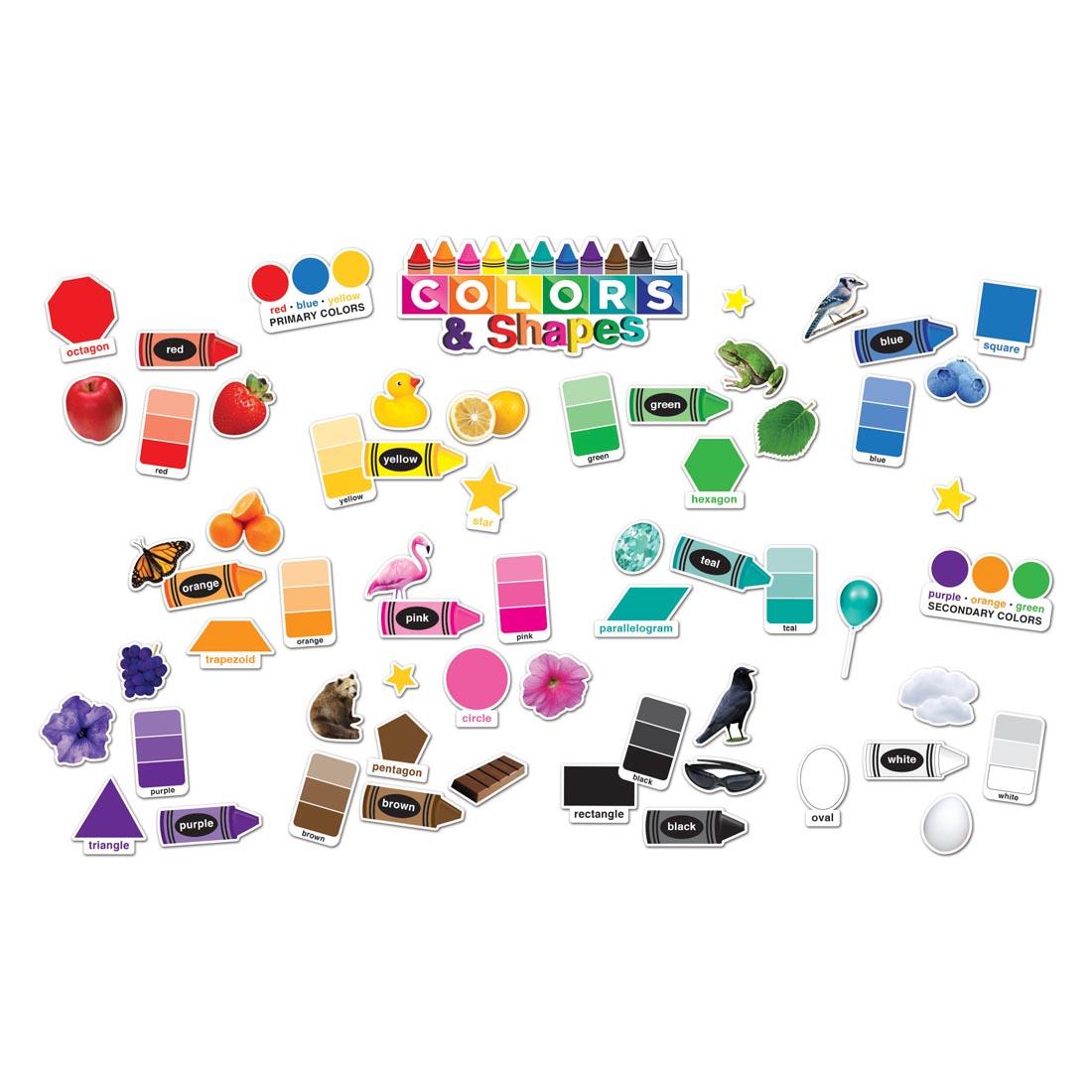 Colors & Shapes Smart Poly Mini Bulletin Board Set By Ashley