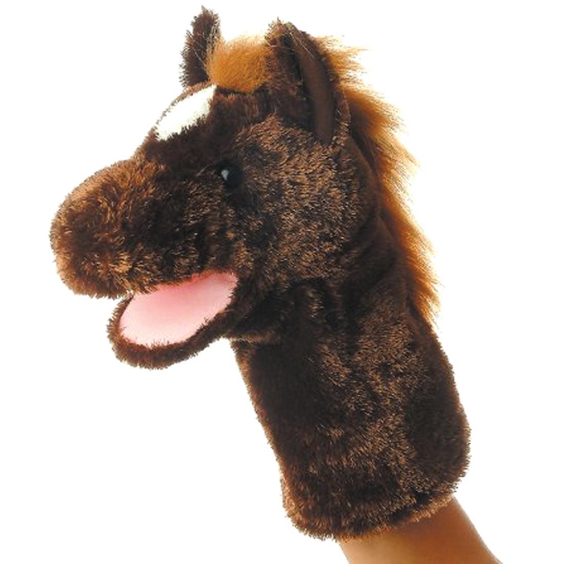 brown horse puppet