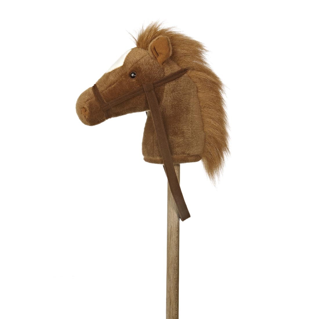 brown pony head on a stick