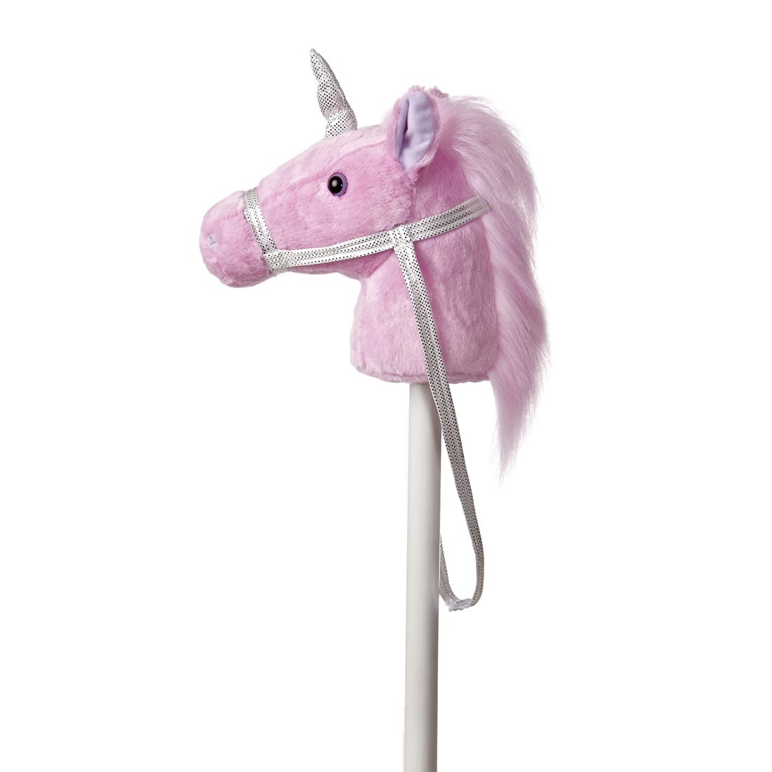 pink unicorn head on a stick