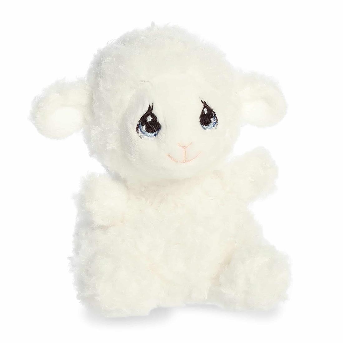 side angle of Luffie Lamb Precious Moments Palm Pal