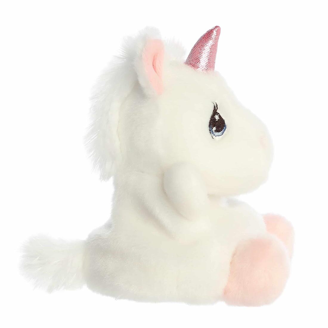 side view of Sparkle Unicorn Precious Moments Palm Pal