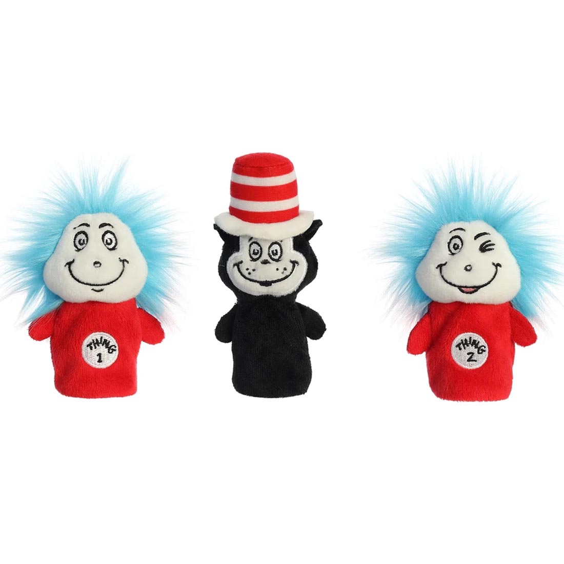 Dr. Seuss Finger Puppet Set with Thing 1 and Thing 2 and Cat in the Hat