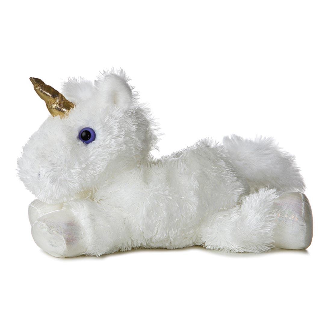 soft stuffed white unicorn