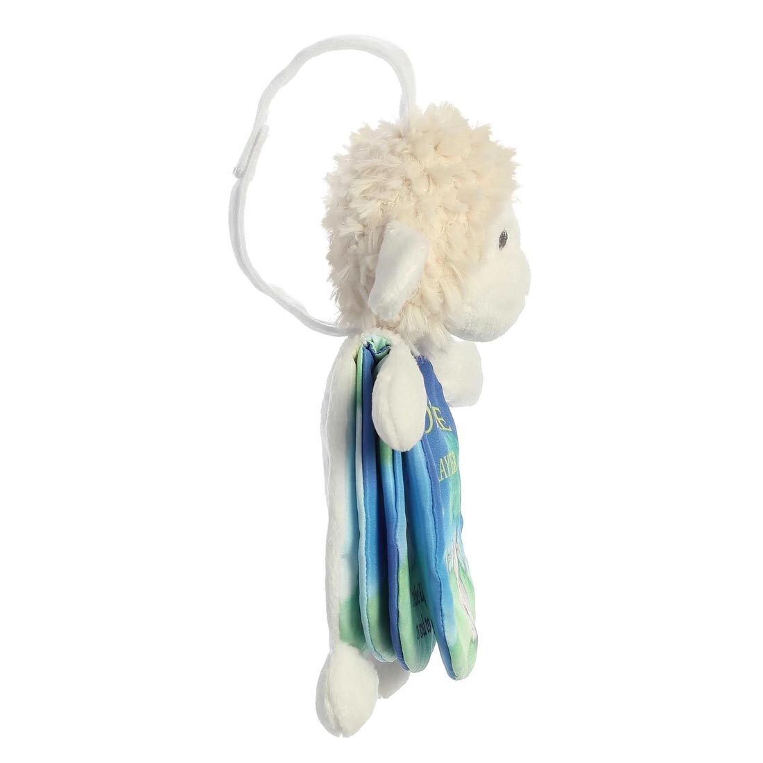 side view of Aurora Plush Bedtime Prayer Story Pal Book