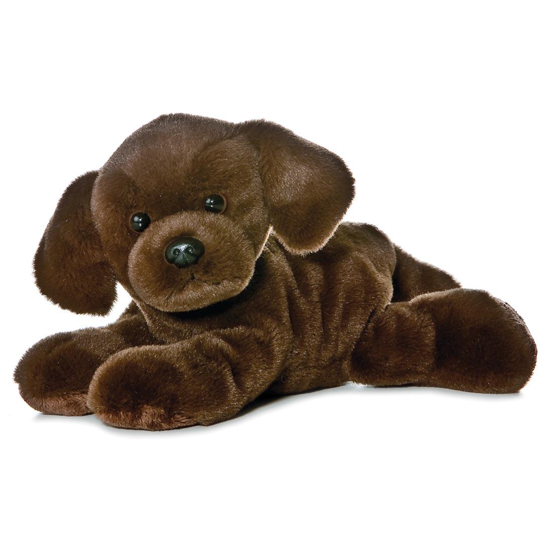 stuffed animal chocolate lab dog