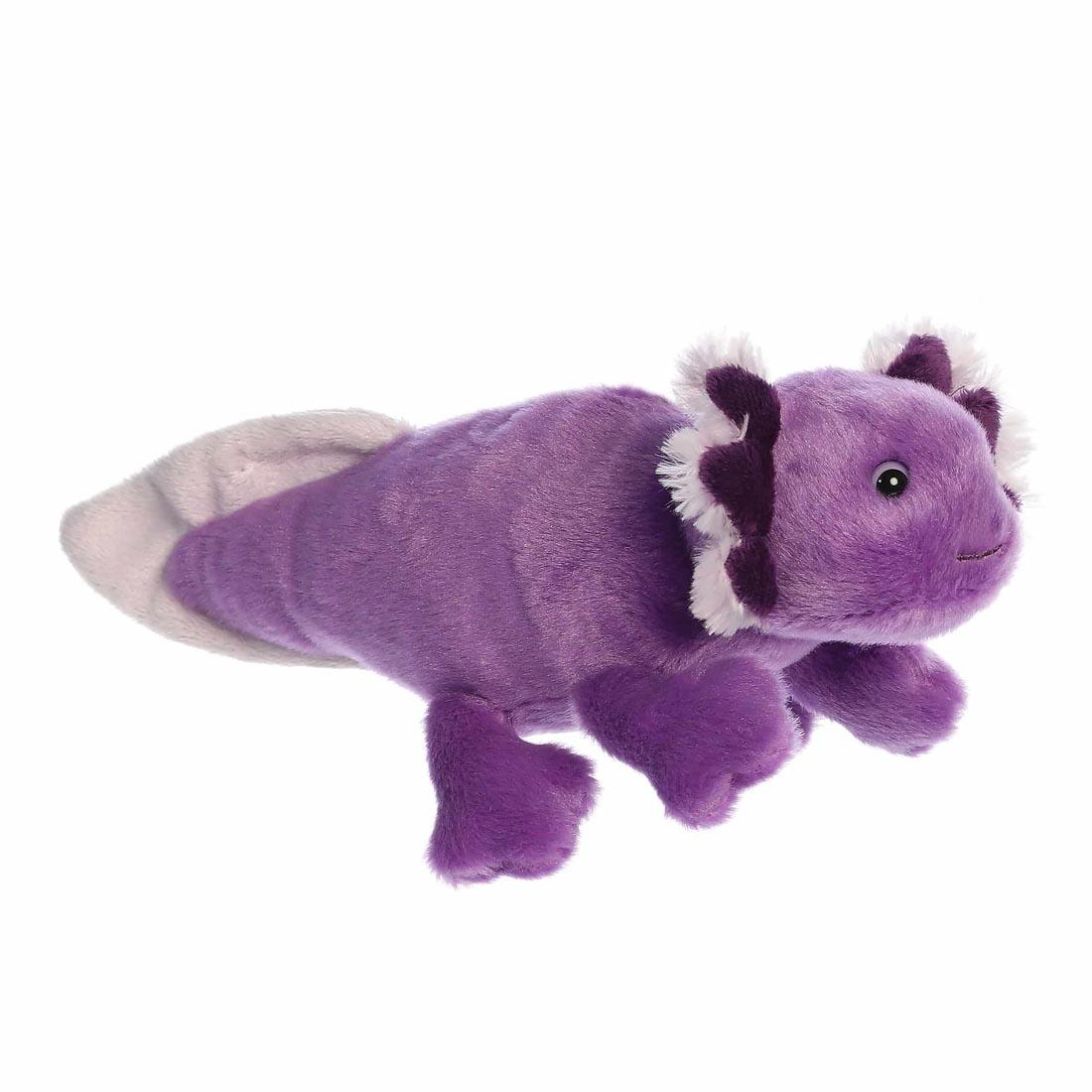 Aurora Plush Ube Axolotl Mini Flopsie, showing a profile