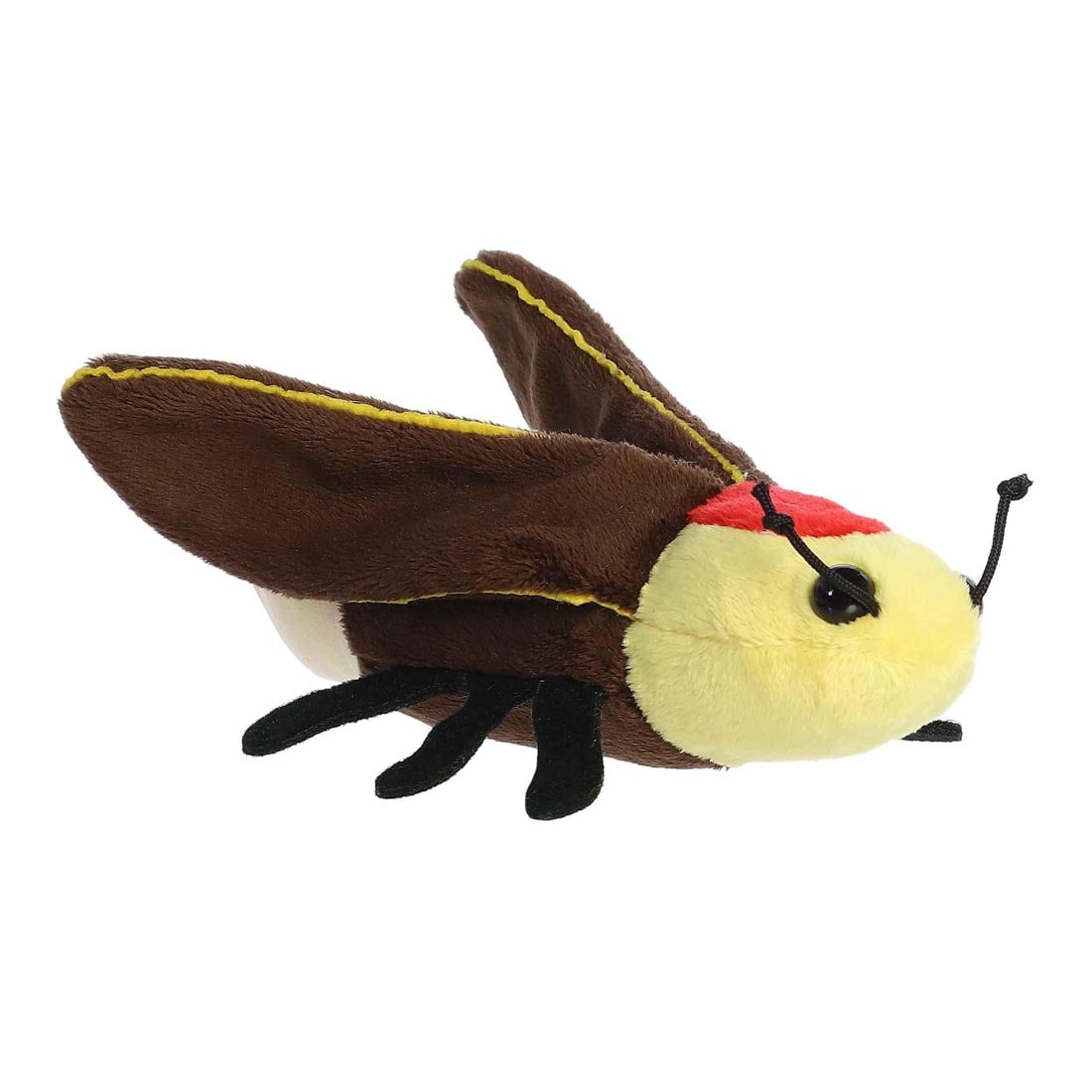 side view of Lux Firefly Mini Flopsie by Aurora Plush