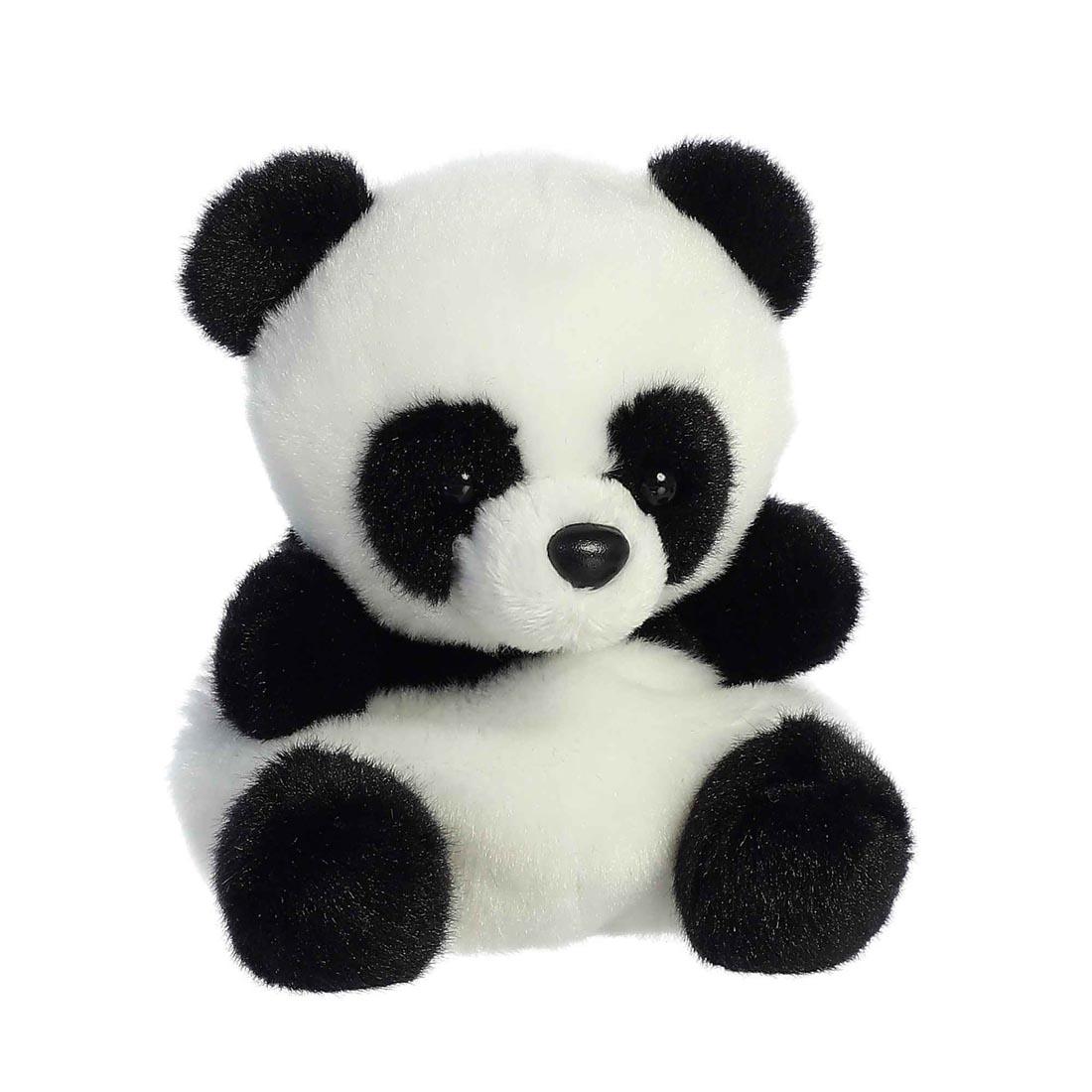 side angle of Bamboo Panda Palm Pal by Aurora Plush