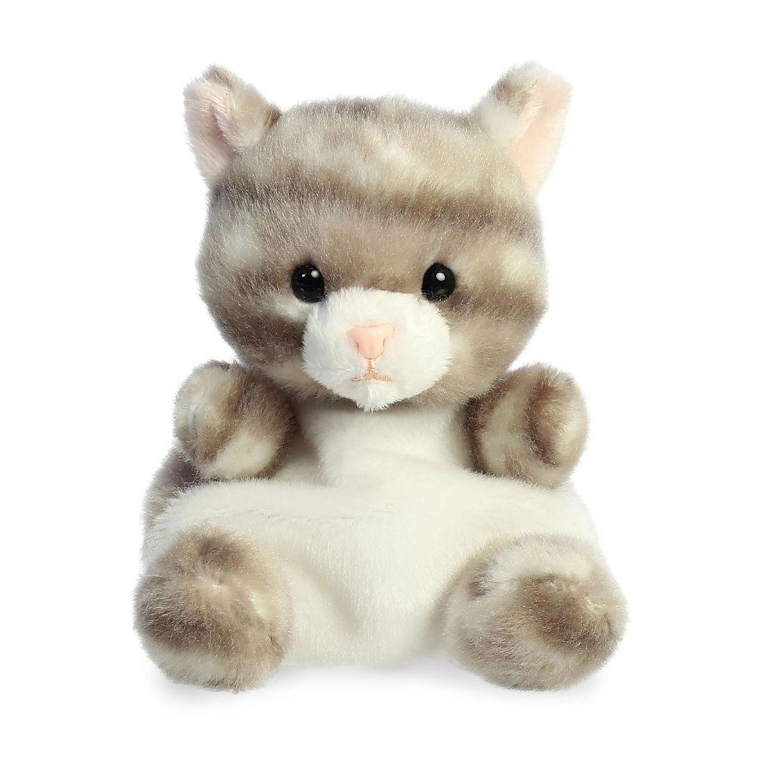 Aurora Plush Silver Kitty Palm Pal