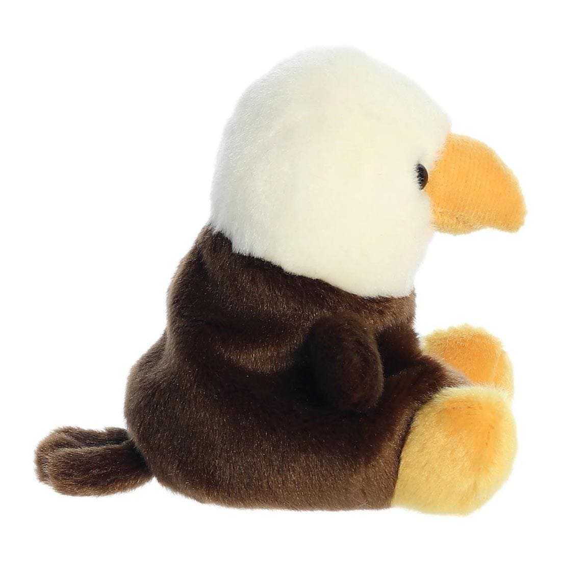 side view of Aurora Plush Murphy Bald Eagle Palm Pal