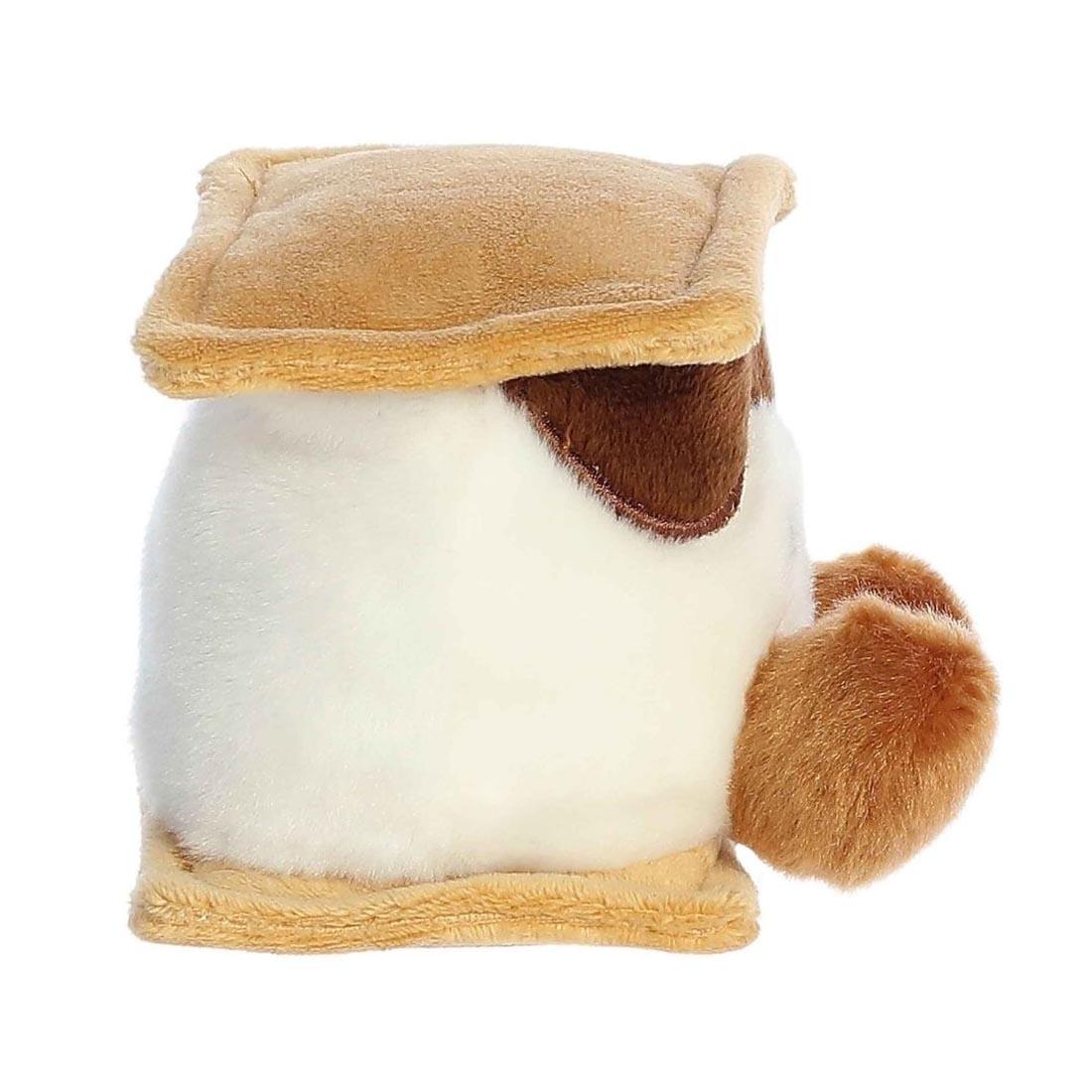 side view of Aurora Plush Toastee Smore Palm Pal