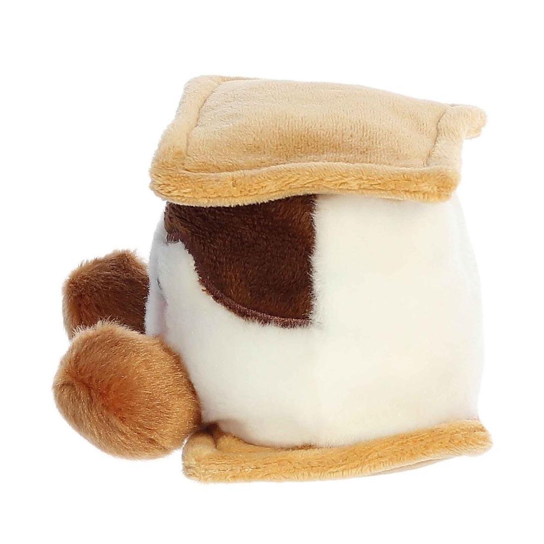 side view of Aurora Plush Toastee Smore Palm Pal
