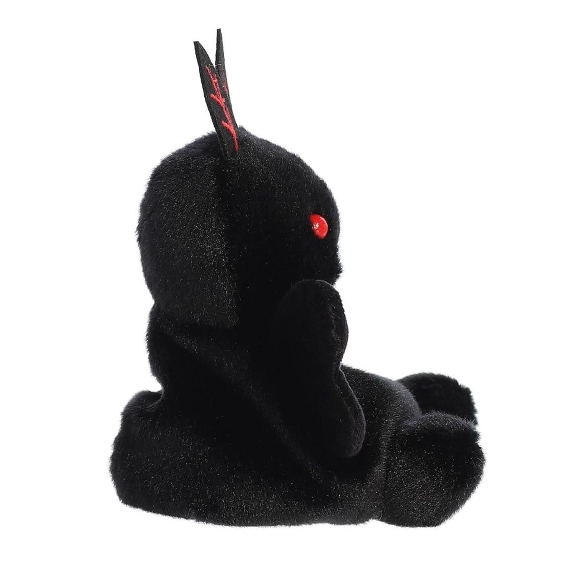 Side view of Aurora Plush Mortimer Mothman Palm Pal