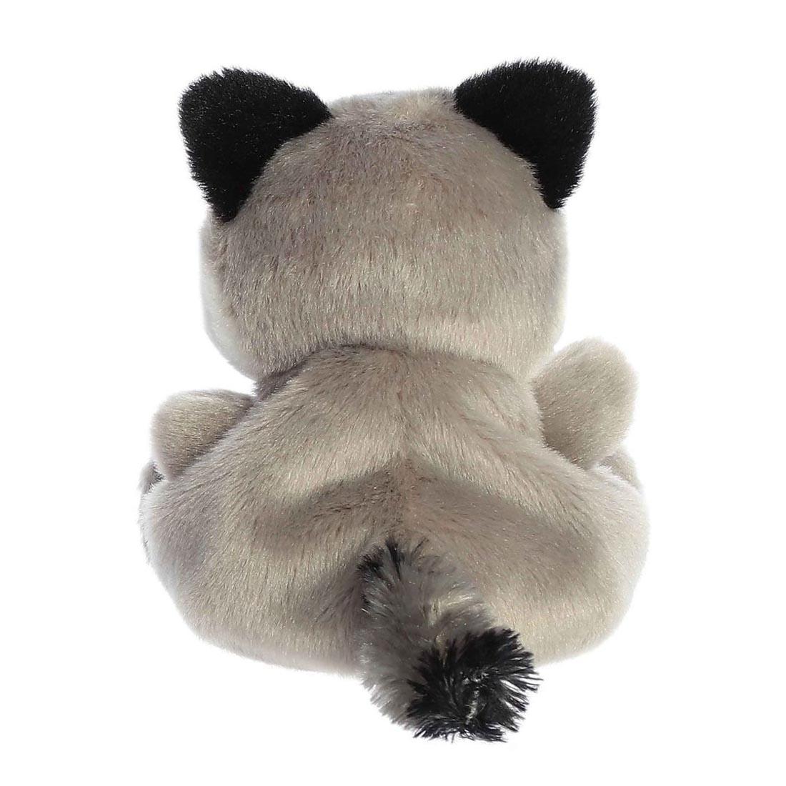 back view of Aurora Plush Rascal Raccoon Palm Pal