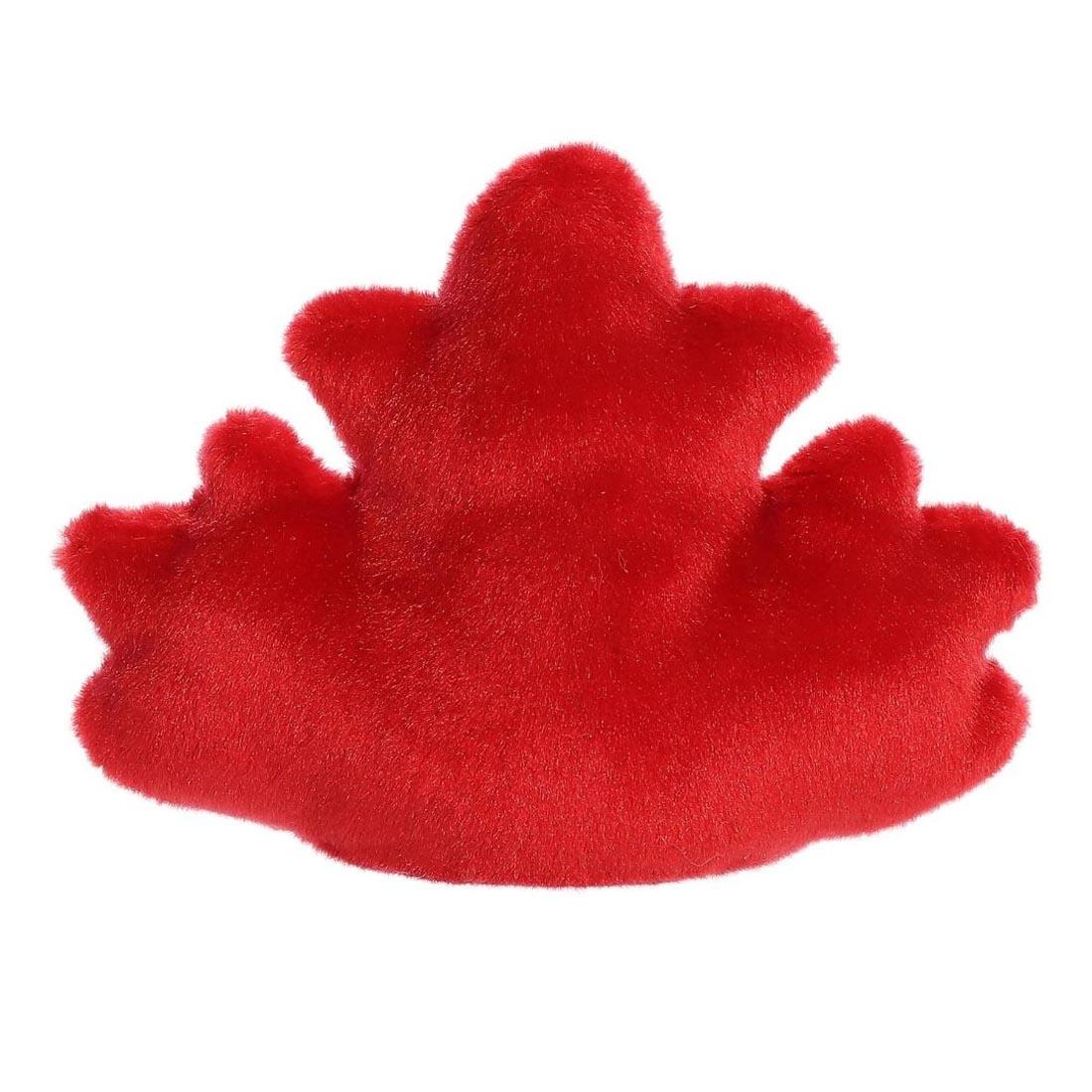 back view of Aurora Plush Fall Maple Leaf Palm Pal
