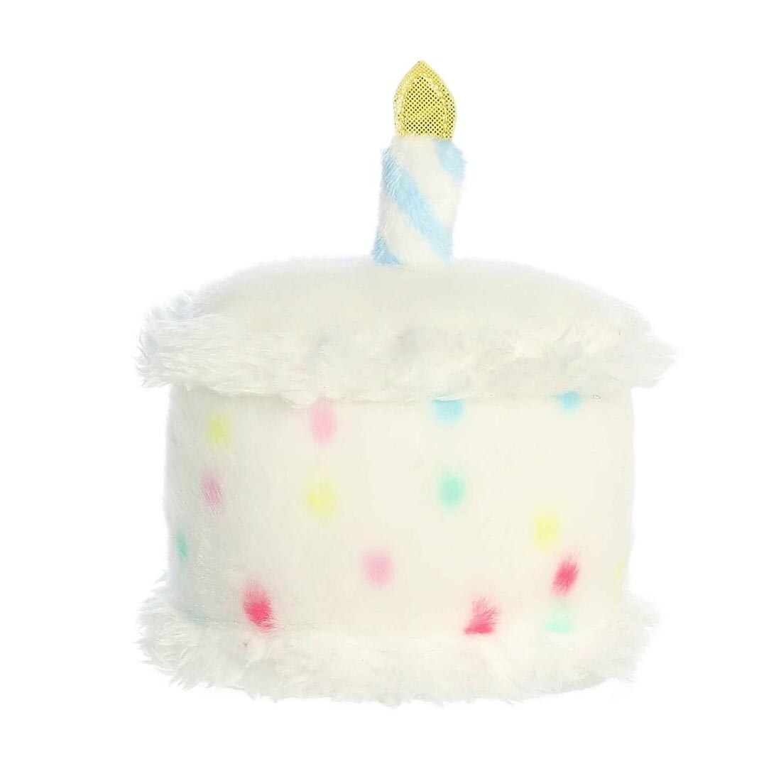 back view of Aurora Plush Happy B-Day Cake Palm Pal