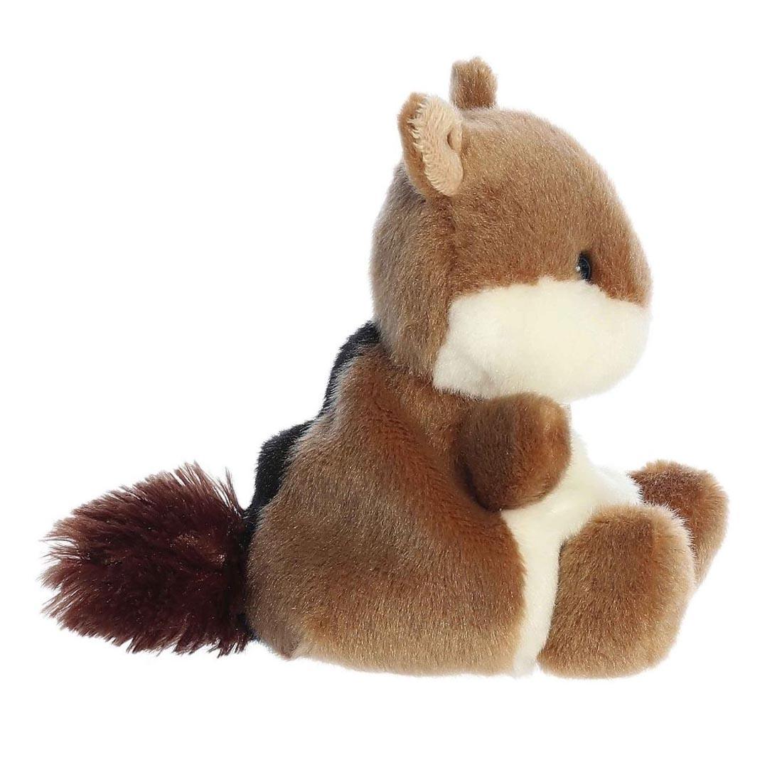 side view of Aurora Plush Chestnut Chipmunk Palm Pal