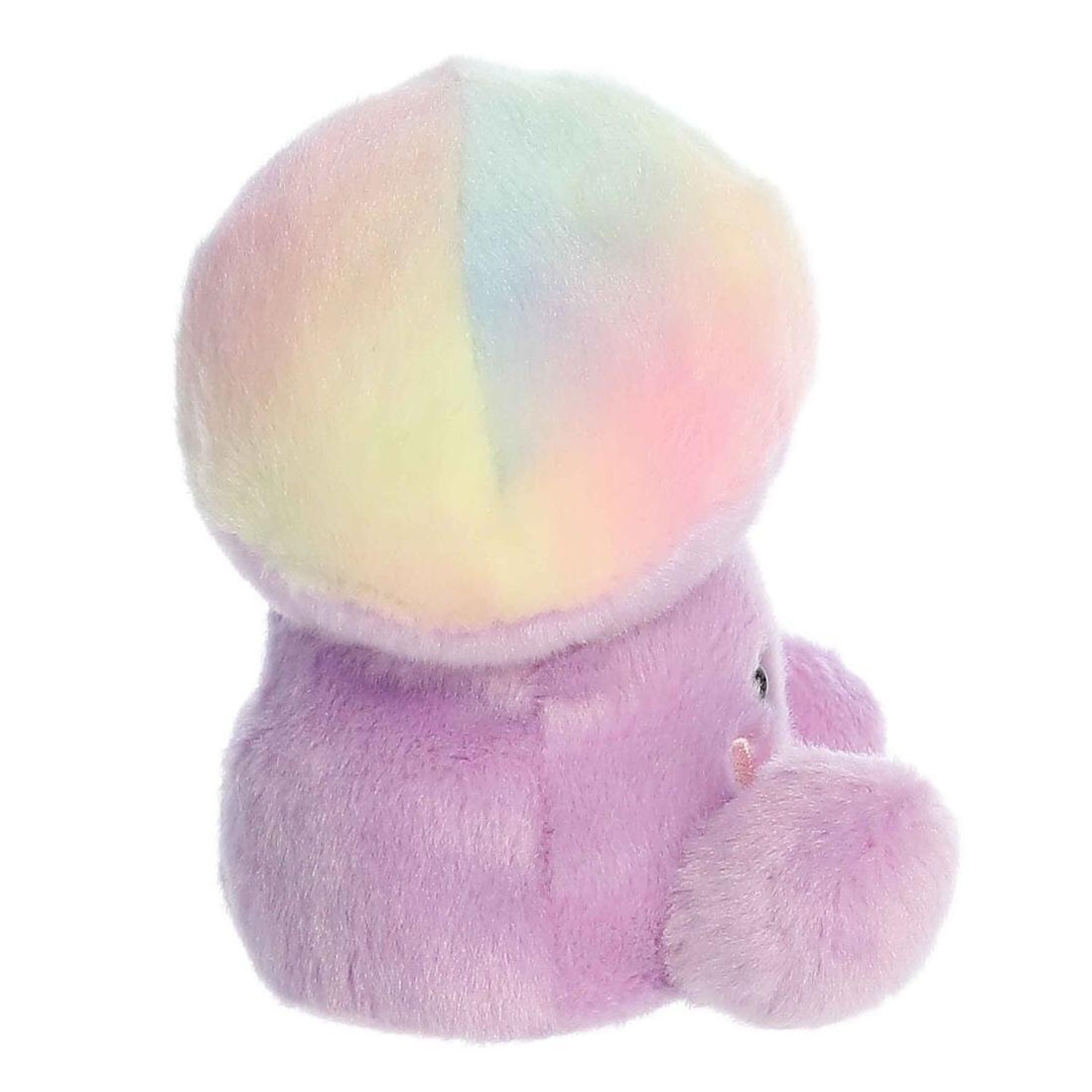side view of Aurora Plush Lunette Mushroom Palm Pal