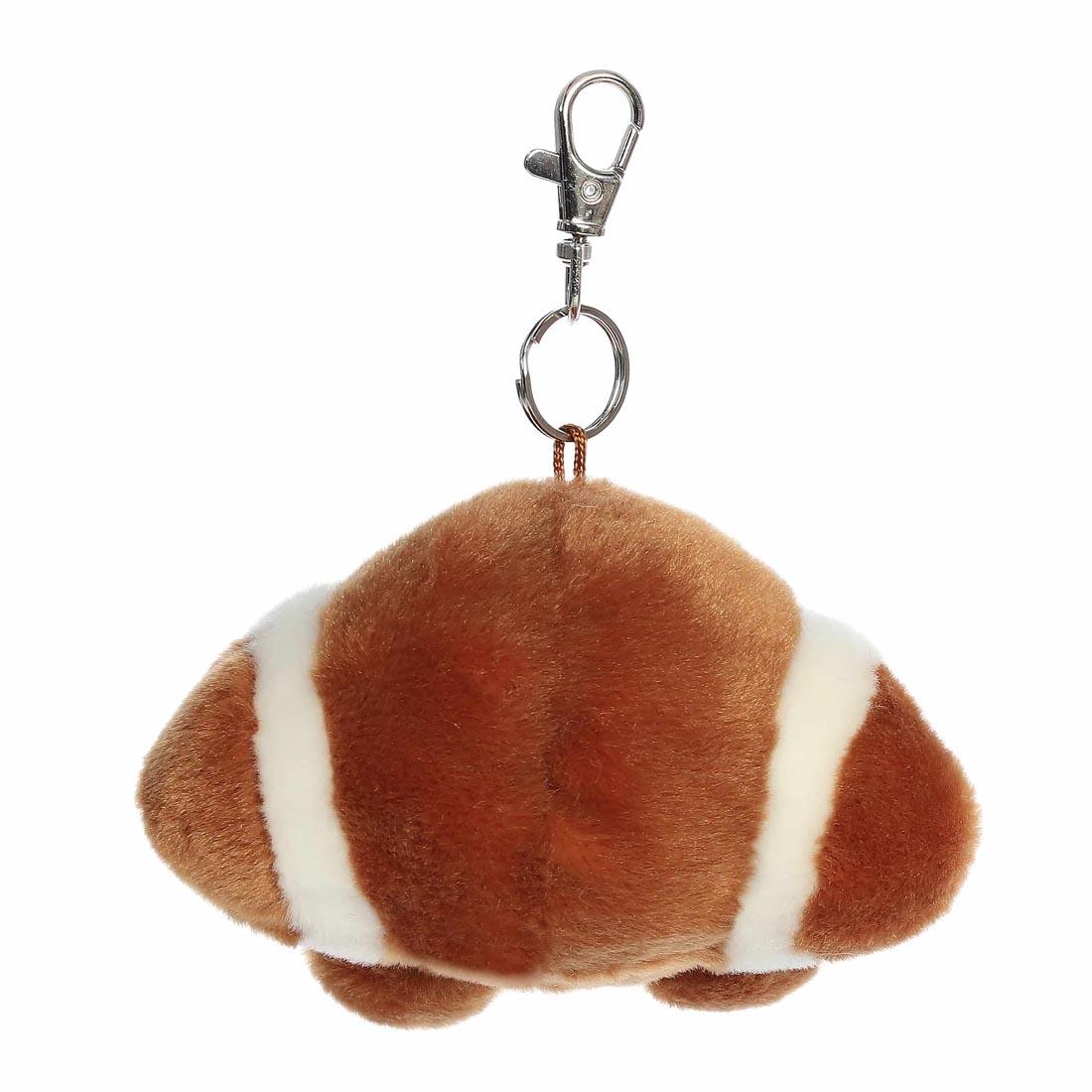 Aurora Plush Tackle Football Palm Pal Clip-On, shown from the back