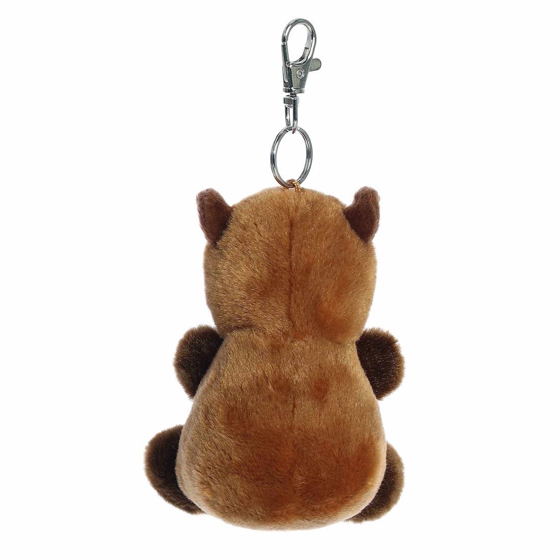 back view of Sid Capybara Palm Pal Clip-On by Aurora Plush